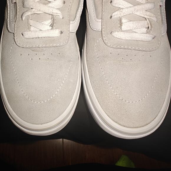 Vans Mens Size 7 Kyle Walker Pro Skateboard Chambray Suede / Canvas Gray White main image 4